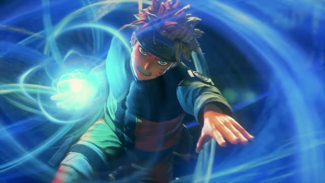 Naruto realiza rasengan en Jump Force