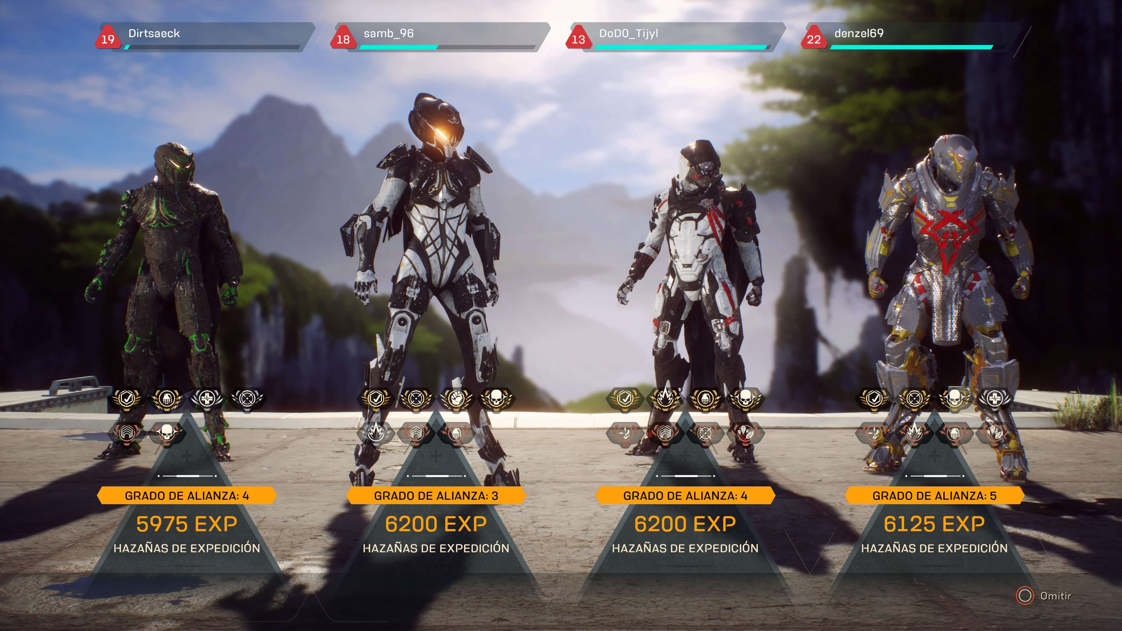 Anthem equipo