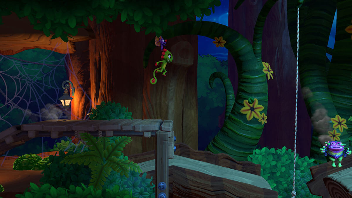 Yooka-laylee and the impossible lair juego de plataformas en 2D