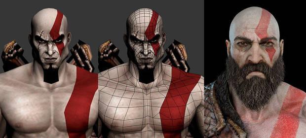 Kratos playstation poligonos