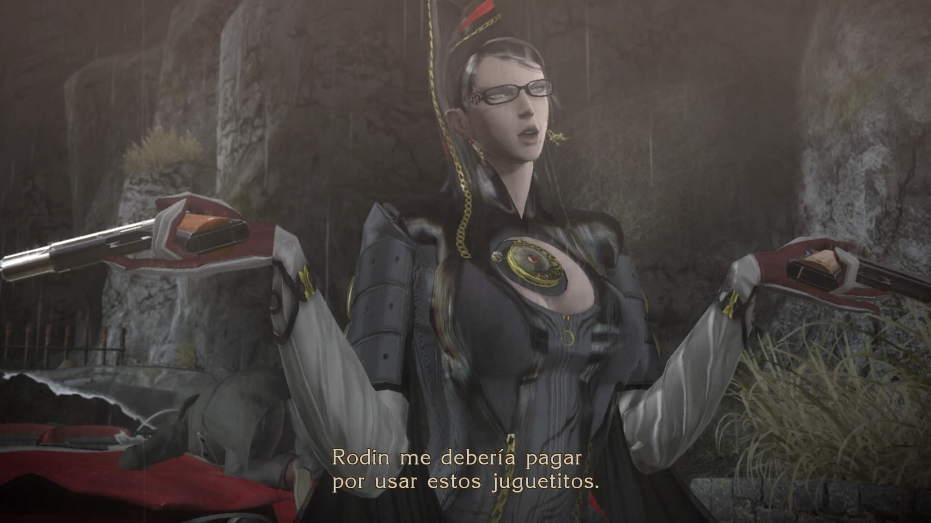 Escena cinemática de Bayonetta