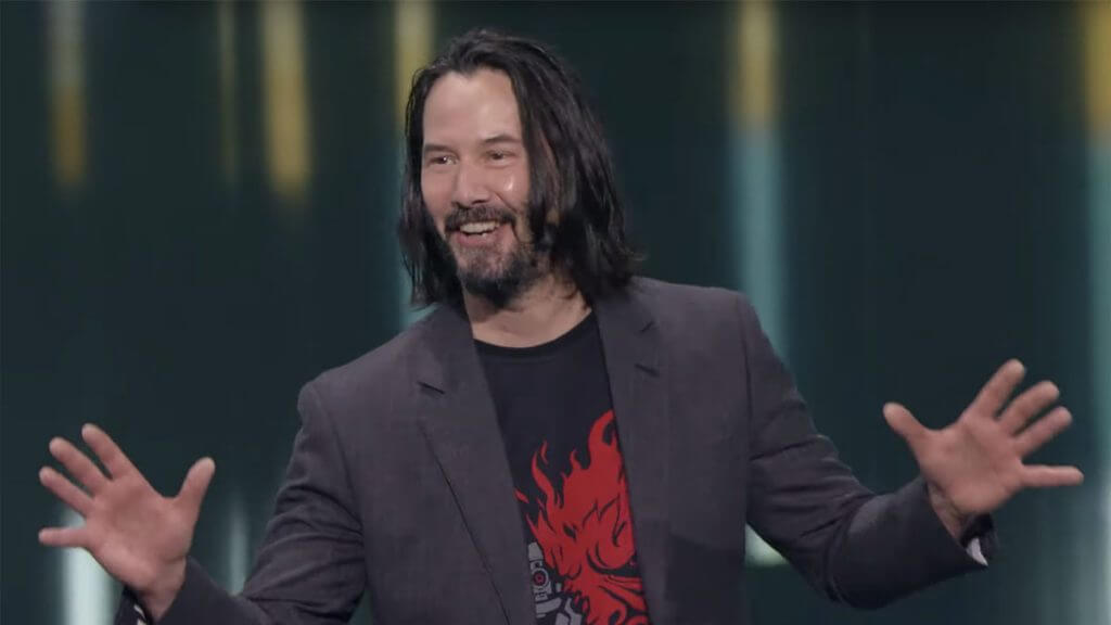 Portada de Keanu Reeves en Cyberpunk 2077