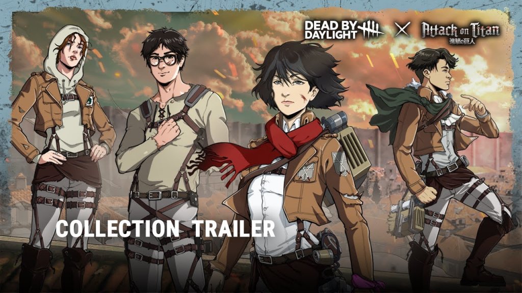 Desveladas las skins de Attack on Titan que llegan a Dead by Daylight