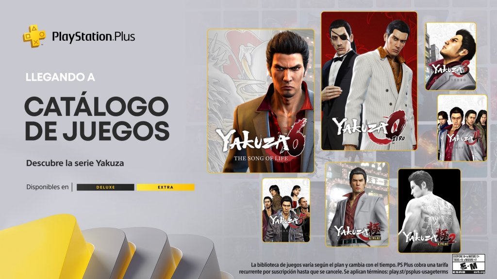 Toda la saga Yakuza llegará a PS Plus en 2022