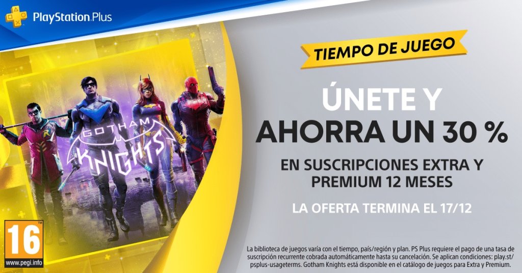 PS Plus rebaja 30%